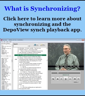 Deposition Video Synchronizing