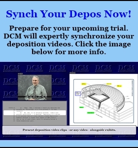 Deposition Video Synchronizing