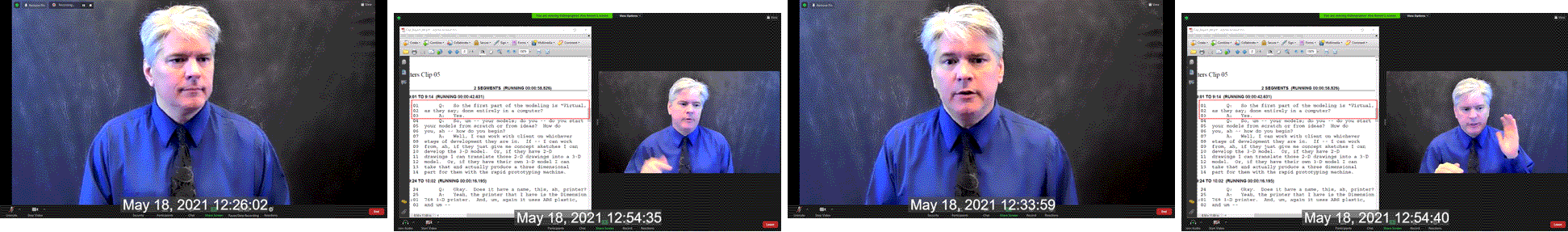 Deposition video